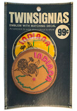 1970'S INDIANA USA SOUVENIR 3" PATCH COM DECALQUE TWINSIGNIAS NA EMBALAGEM ORIGINAL comprar usado  Enviando para Brazil