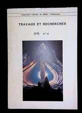 Travaux recherches 1978 d'occasion  France