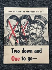 Ww2 pamphlet two for sale  Los Angeles