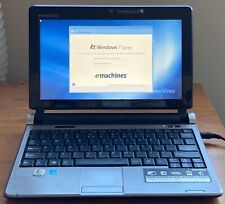 Emachines em250 KAV60 10.1" Windows 7 Laptop N270 Intel CPU 1GB 250GB Webcam, used for sale  Shipping to South Africa