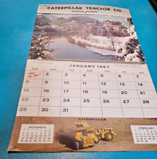 Trator Caterpillar 1967 Calendário MORTON ILLINOIS Publicidade Não Completa, usado comprar usado  Enviando para Brazil