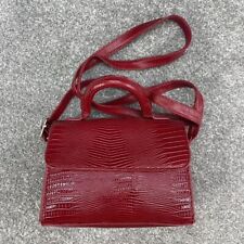 Red croc handbag for sale  LEICESTER
