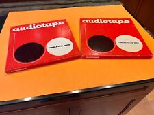 Set of 2 used Audiotape 10.5 in Reel Tape AUDIOTAPE 1/4 in. 3600 ft Boxes for sale  Shipping to South Africa