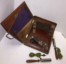 Antigo dispositivo de choque elétrico médico charlatão antigo F GOTTO & SONS com estojo de madeira comprar usado  Enviando para Brazil