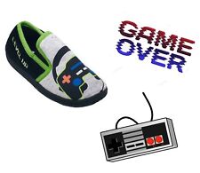 Boys Game Slippers Gaming Gamer Slip On Child Size 10 11 12 13 1 2 3 Junior Girl for sale  Shipping to South Africa