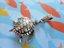 Pingente de tartaruga articulado pequeno oxidado prata esterlina 3292 comprar usado  Enviando para Brazil