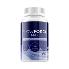 (1 pacote) pílulas de suplemento de vitalidade masculina Flow Force Max 60 cápsulas frete grátis comprar usado  Enviando para Brazil