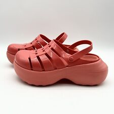 Usado, Sandálias plataforma Melissa Possession Hype super robusta slingback coral tamanho 10 comprar usado  Enviando para Brazil