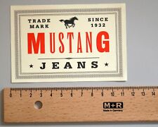 Aufkleber mustang jeans gebraucht kaufen  Südlohn