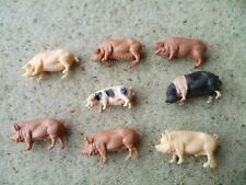 Britains Farm Pigs x 8 Gloucester Old Spot Stack Yard Pig, Saddleback etc for sale  Shipping to South Africa