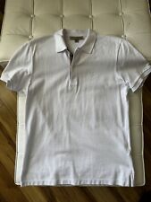 Camisa polo masculina xadrez sólida manga curta Burberry branca grande autêntica 100% comprar usado  Enviando para Brazil