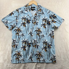 Camisa tropical Banana Republic masculina tamanho M azul floral slim fit manga curta, usado comprar usado  Enviando para Brazil