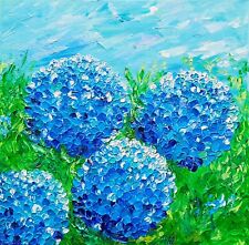 Blue hydrangea painting for sale  Canada