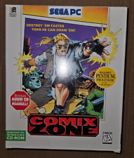 SEGA PC Collection Comix Zone caixa grande na caixa completa com CD de áudio música Roadkill comprar usado  Enviando para Brazil
