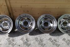 Deep Dish Chrome Steel Drag Wheels, Drift 4x4, 15x8” PCD 6x139 Hi-Lux Maverick for sale  SALTBURN-BY-THE-SEA