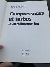 Livre compresseurs turbos d'occasion  Mennecy