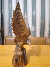 Used, ORIGINAL Eagle Vintage Sculpture USSR Hand carved Home decor 1960 Wooden figurin for sale  Shipping to South Africa