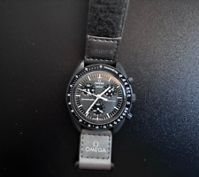 Reloj Swatch x Omega - Gris/Negro - Modelo: Mission to Mercury segunda mano  Embacar hacia Argentina