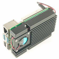 Base de resfriamento para Raspberry Pi 4B dissipador de calor de alumínio silencioso turbo ventilador ventilador refrigerador comprar usado  Enviando para Brazil