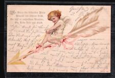 Postcard children, artists, amor arrow, small format, used for sale  Shipping to South Africa