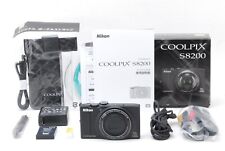 [CASI NUEVA] Cámara digital negra Nikon Coolpix S8200 16,1 MP con caja de Japón segunda mano  Embacar hacia Argentina