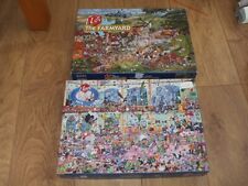 2x Mike Jupp  Farmyard and Pets   1000 Piece Jigsaw Puzzle Bundle Complete for sale  Shipping to South Africa