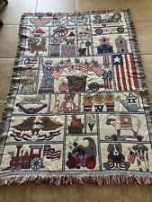 Patriotic throw blanket for sale  Longview