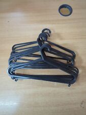 BLACK ADULT CLOTHES PLASTIC HANGERS COAT TROUSERS/HANGERS X15  for sale  Shipping to South Africa