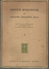 1068) GIOACCHINO BELLI SONETTI ROMANESCHI, usato usato  Lecce
