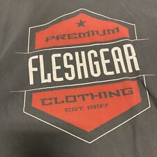 Flesh Gear T Shirt Men’s XL Motor cross Surf Flame Gray, used for sale  Shipping to South Africa