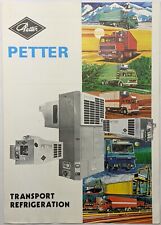 Folheto de refrigeração Petter Transport original, 1977 gasolina, diesel e elétrico comprar usado  Enviando para Brazil