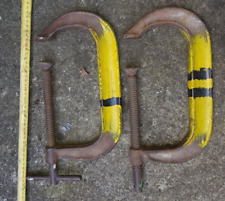 3x Heavy duty G Clamps: 2 pc. size 8". WILLIAM'S deep throat clamp no.408 for sale  Shipping to South Africa