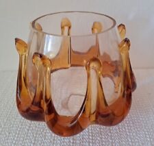 Vintage murano amber for sale  MANSFIELD