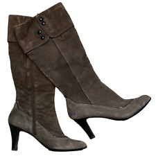 Sofft Brown Suede Heeled Boots Womens Size 10 for sale  Shipping to South Africa