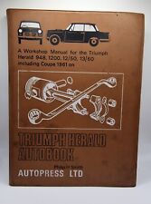 Triumph herald autobook for sale  LIVERPOOL