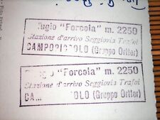 Cartolina seggiovia trafoi usato  Italia