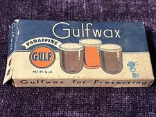 Vintage Gulf wax Paraffin Wax  Pre Owned 1/4 lb for sale  Shipping to South Africa