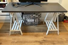 Ikea desk grey for sale  SHEFFIELD
