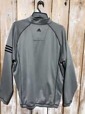 Pulôver de golfe Adidas masculino cinza e preto forrado com zíper quater tamanho grande comprar usado  Enviando para Brazil