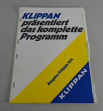 Catalogue klippan belts d'occasion  Expédié en Belgium