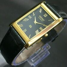 Relógio de pulso masculino japonês Seiko quartzo fino com nova bateria mostrador romano comprar usado  Enviando para Brazil