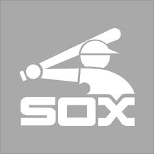 Adesivo de vinil Chicago White Sox #4 logotipo da equipe da liga principal de beisebol 1 cor parede janela do carro comprar usado  Enviando para Brazil