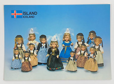 Cartão postal de bonecas em trajes nacionais da Islândia não publicado, usado comprar usado  Enviando para Brazil