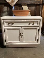 distressed white nightstand for sale  Waycross