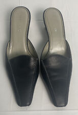 Woman’s Unisa Loni Slides Mules Black Thick Kitten Heel Sz 8.5 B for sale  Shipping to South Africa