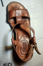 brown t strap sandals for sale  Malone