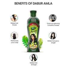 Used, Dabur Amla Hair oil for Stronger, Longer and Thicker Hair - 90ml Hair Growth Oil for sale  Shipping to South Africa