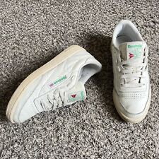 Reebok Club C 85 Vintage Womens Off White Leather Sneakers Size US 10, used for sale  Shipping to South Africa