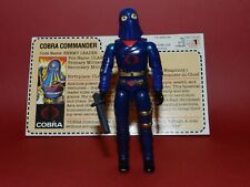 Vintage Hasbro G.I. Cartão de arquivo completo Joe 1984 Mail Away com capuz Cobra Commander comprar usado  Enviando para Brazil