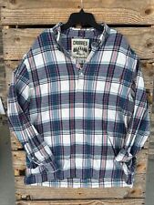 Chubbies Flannel Shirt Size XXL Popover Plaid Long Sleeve in tents relaxation for sale  Shipping to South Africa